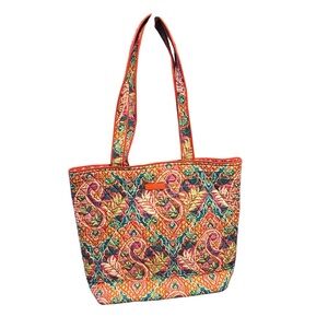 Vera Bradley Paisley in Paradise tote bag, used once, multicolor EUC